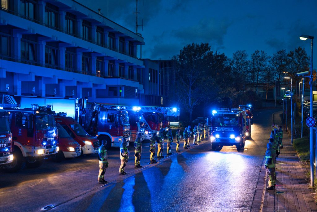 Empfang der Wachabteilung zum letzten Dienst von Rudolf Scheubeck © Feuerwehr Kaiserslautern