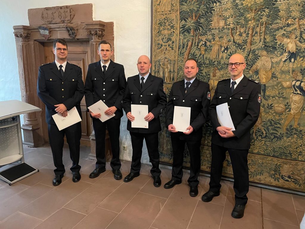 v. l. n. r.: Mike Kopp, Marco Bardens, Jonas Schmalenberger, Jochen Gärtner, Martin Gugel