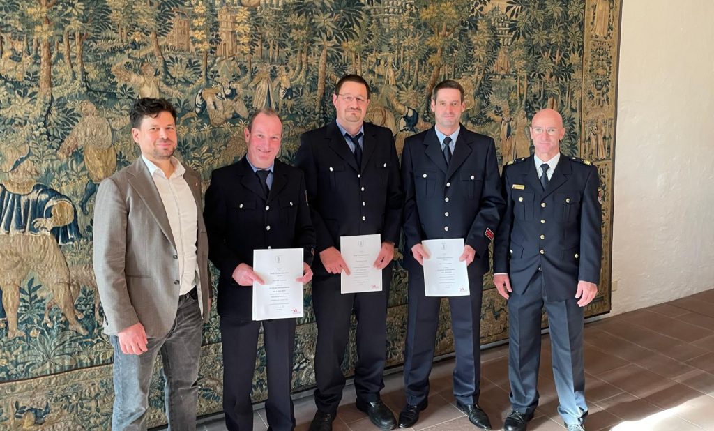 Manuel Steinbrenner, Ralf Morhardt, Markus Anefeld, Norman Hohner und Dr. Thomas Höhne (v.l.)